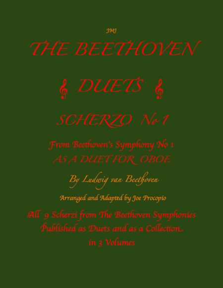 The Beethoven Duets For Oboe Scherzo No. 1 (arr. Joe Procopio)