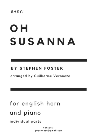 Oh Susanna (English Horn + piano) (arr. Guilherme Veroneze)
