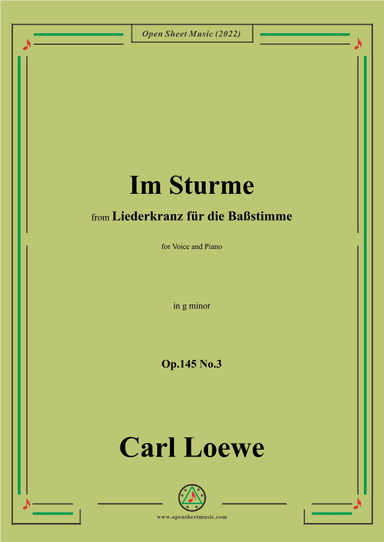 Loewe-Im Sturme,Op.145 No.3,in g minor (arr. OSM Press)