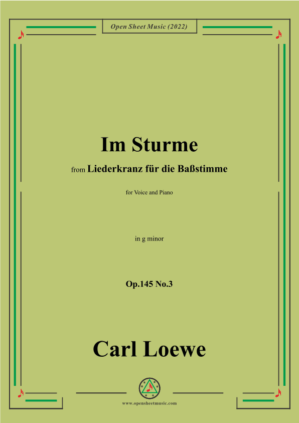 Loewe-Im Sturme,Op.145 No.3,in g minor (arr. OSM Press)