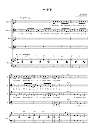 Lollipop (arr. Sam Gilliatt)