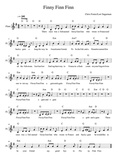 Finny Finn Finn - Lead sheet