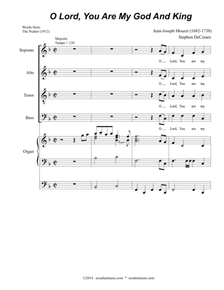 O Lord, You Are My God And King (arr. Stephen DeCesare)