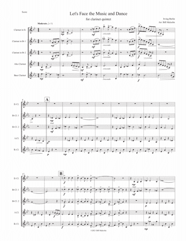 Let''s Face The Music And Dance (arr. Bil Malcolm)