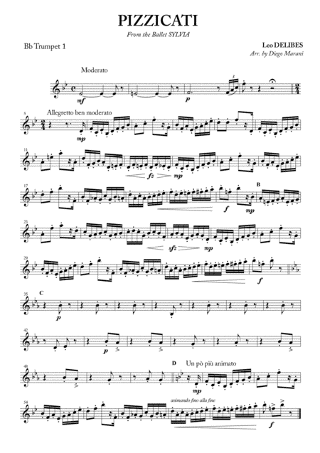 Pizzicati for Brass Quartet (arr. Diego Marani)