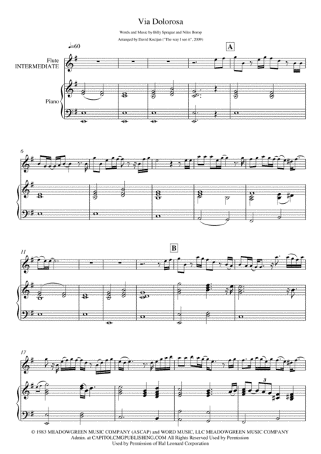 Via Dolorosa (arr. David Kocijan)