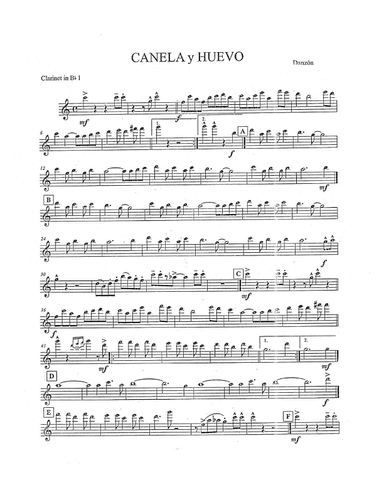 Canela y huevo (arr. Madonna Lugo)