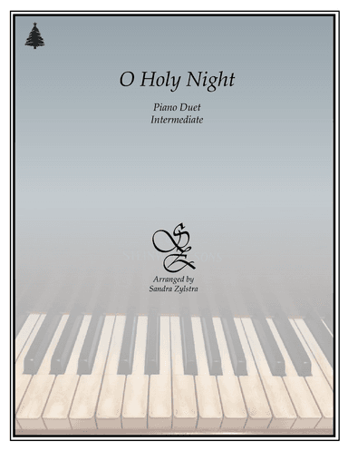O Holy Night (intermediate,1 piano/4 hand duet) (arr. Sandra Zylstra)