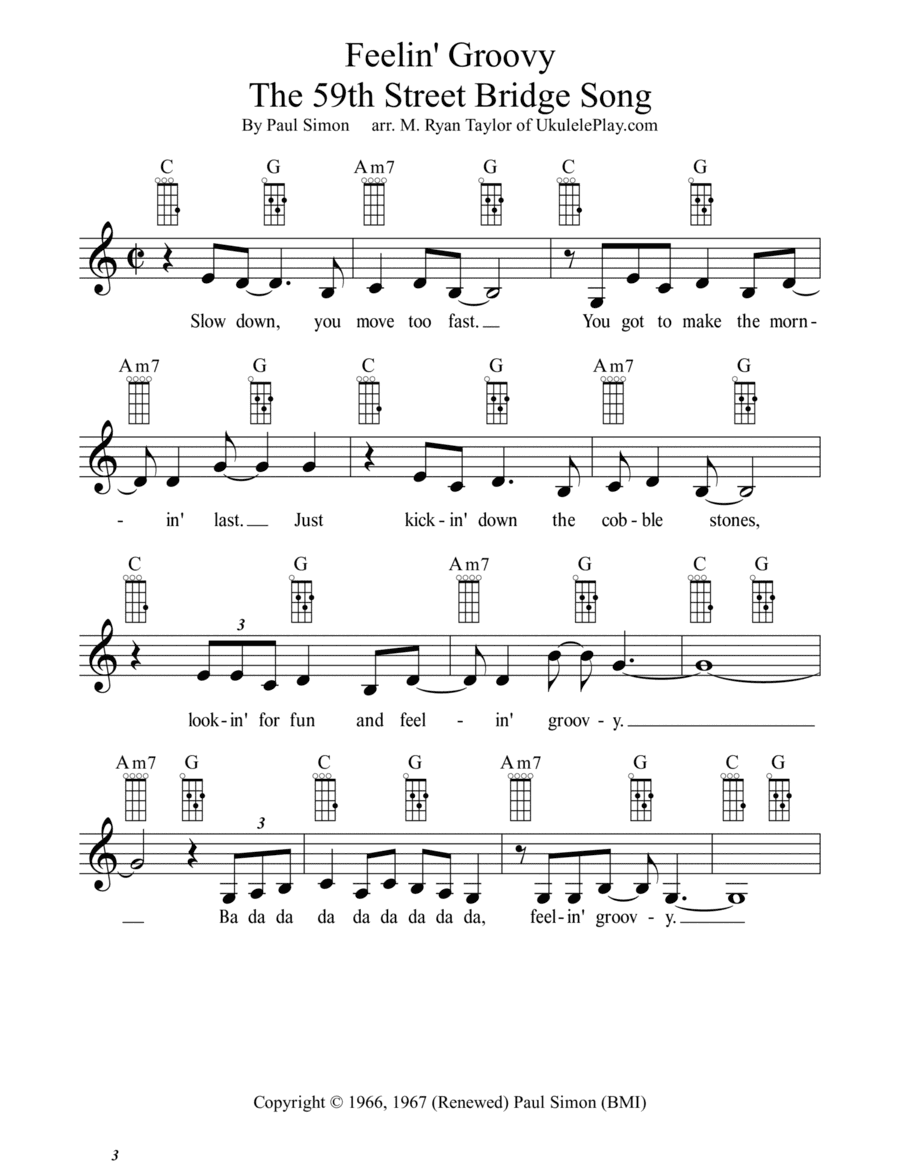 The 59th Street Bridge Song (feelin' Groovy) (arr. M. Ryan Taylor)