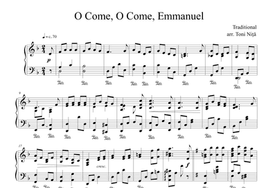 O Come, O Come, Emmanuel (arr. Toni Nita)