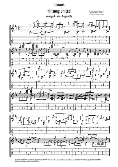 Oceans (where Feet May Fail) (arr. by Ezequiel zeferino edição)