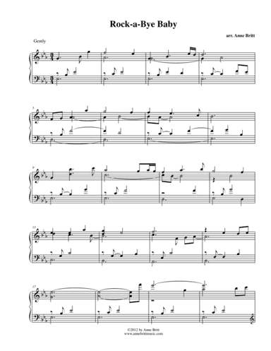 Rock-a-Bye Baby (arr. Anne Britt)