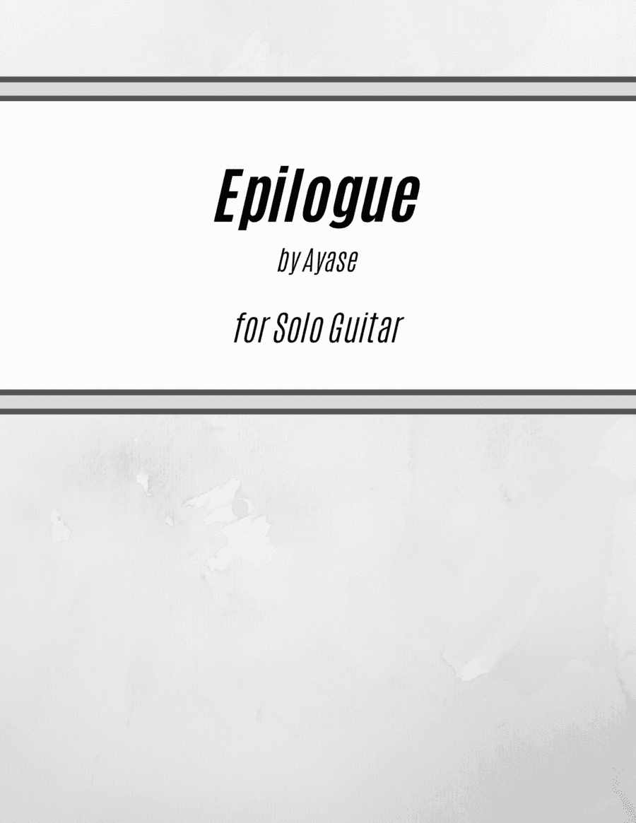 Epilogue (arr. Kenneth Pasciak)
