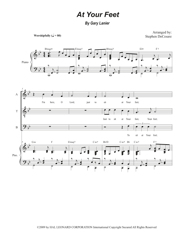 At Your Feet (arr. Stephen DeCesare)