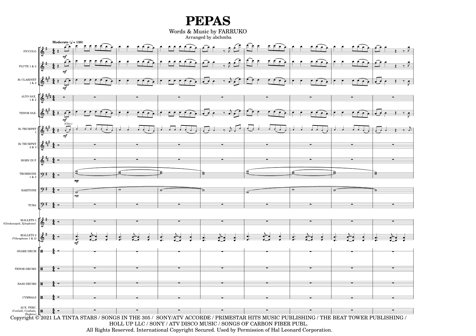 Pepas (arr. abchmba)