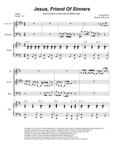 Jesus, Friend Of Sinners (arr. Stephen DeCesare)