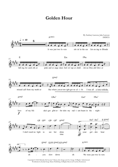 Golden Hour (arr. SMMUS)