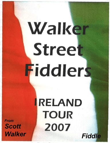 Walker Street Fiddlers Ireland Tour 2007 Fiddle (arr. Scott Walker)
