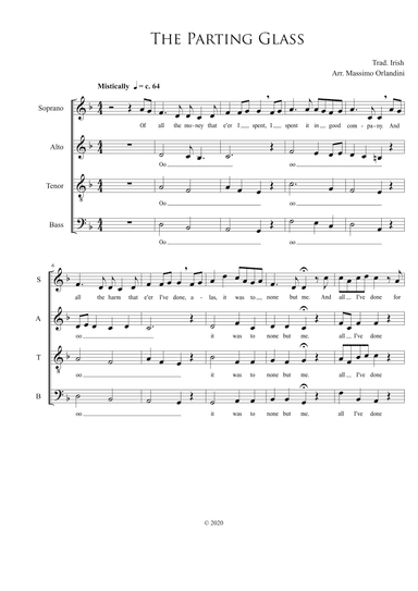 The Parting Glass (arr. Massimo Orlandini)