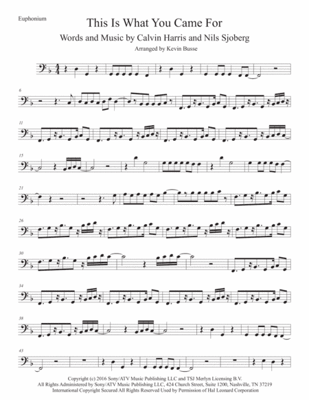 This Is What You Came For (arr. Kevin Busse)
