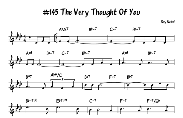 The Very Thought Of You (arr. John Fries)