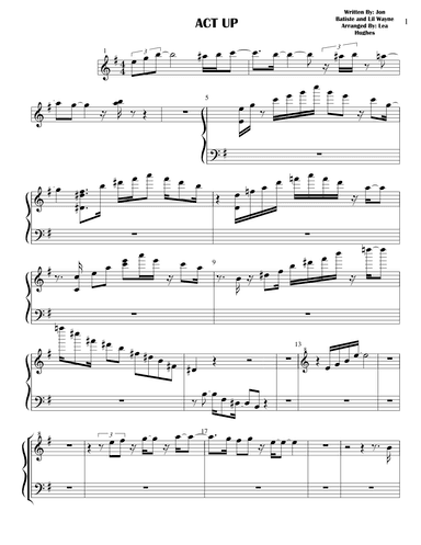 Act Up With Jon Batiste (arr. Lea Hughes)