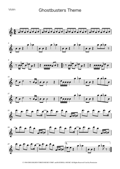 Ghostbusters (arr. Ygor Nunes)