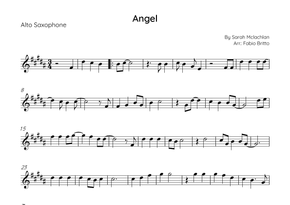 Angel (arr. Fabio Britto)