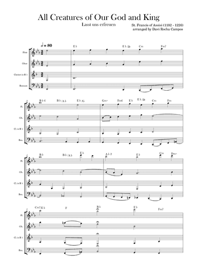 All Creatures of Our God and King (arr. Davi Rocha Campos)