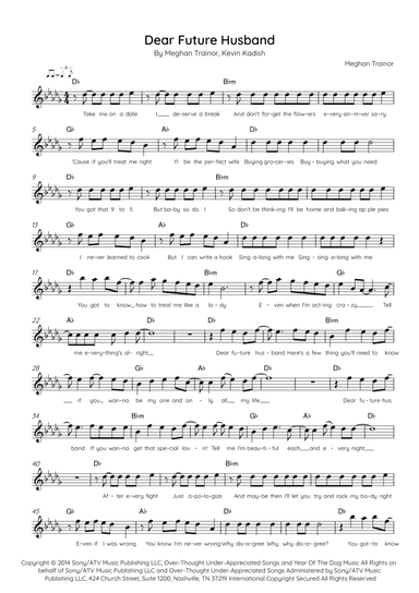 Dear Future Husband (arr. Ed.CAL)