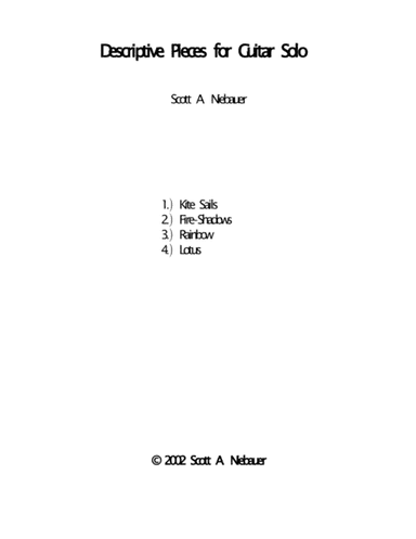 Descriptive Pieces for Guitar Solo
