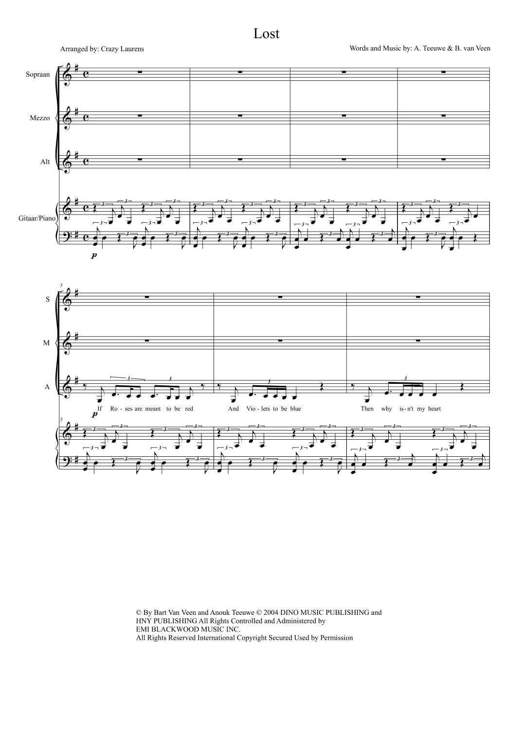 Lost (arr. Crazy Laurens)