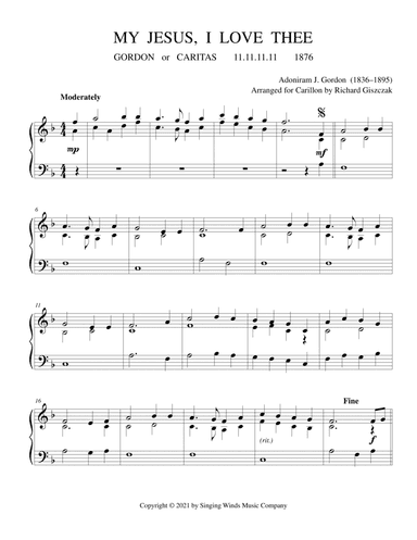 My Jesus, I Love Thee (GORDON) (arr. Richard Giszczak)