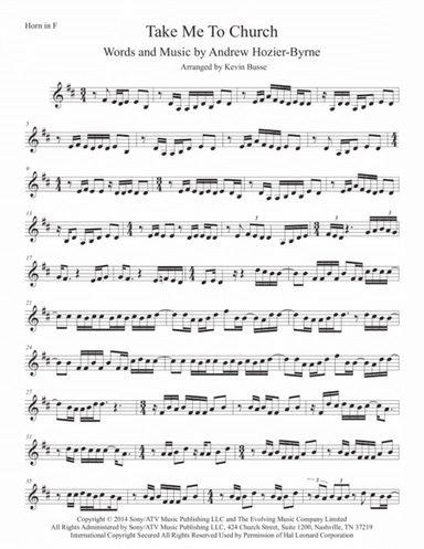 Take Me To Church (arr. Kevin Busse)