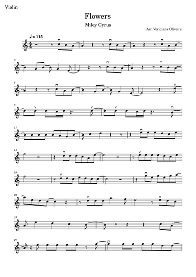 Flowers (arr. Veridiana Oliveira)