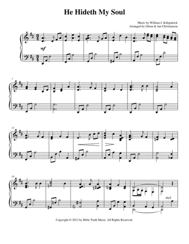 He Hideth My Soul (arr. Glenn & Jan Christianson)