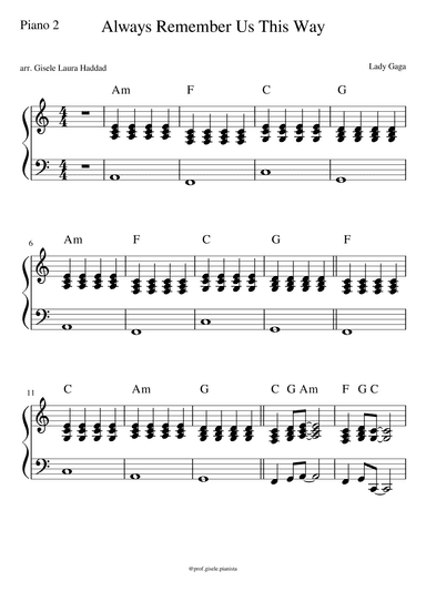 Always Remember Us This Way (arr. Gisele Laura Haddad)