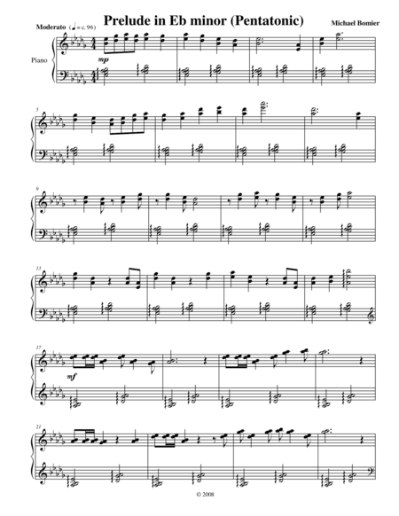 Prelude No.8 in Eb minor from 24 Preludes