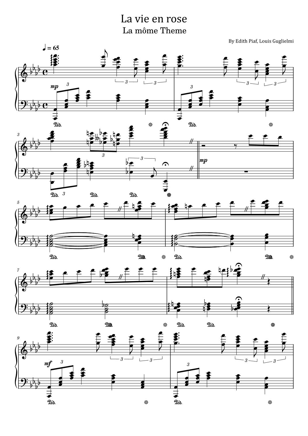La Vie En Rose (arr. poon)
