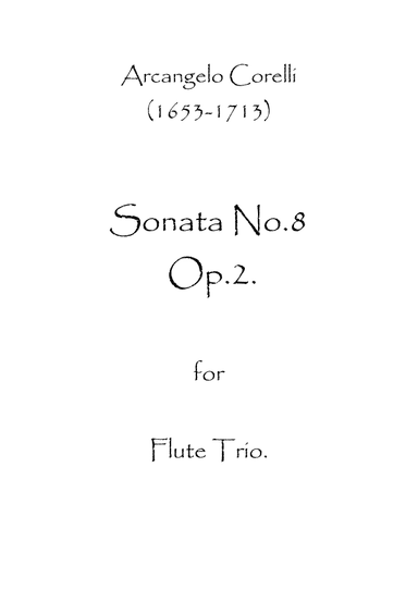Sonata No.8 Op.2 (arr. Spence Bundy)