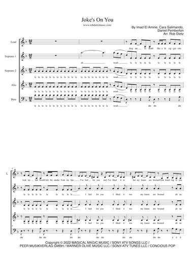 Joke's On You (arr. Rob Dietz)