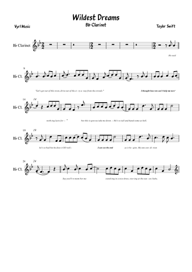Wildest Dreams (arr. Vyrl)