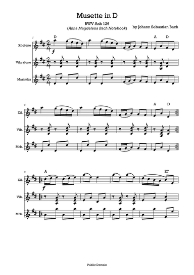 Musette in D major, BWV Anh 126 (arr. Marcelo Borba)