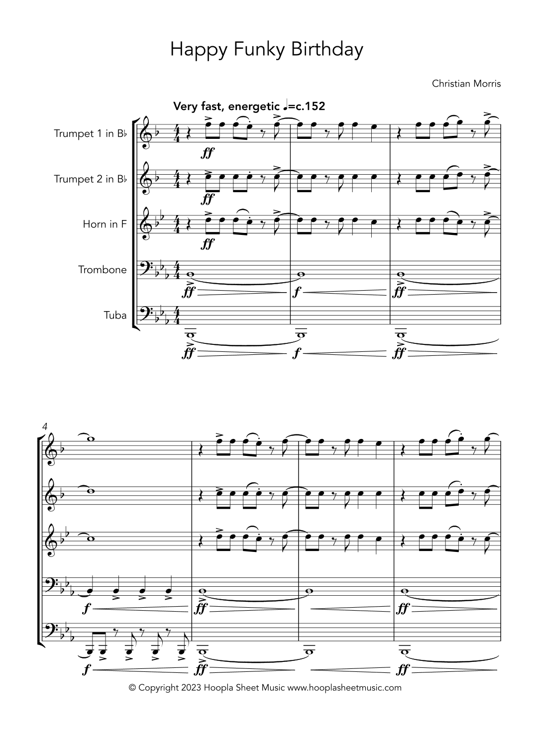 Happy Funky Birthday (arr. Christian Morris)