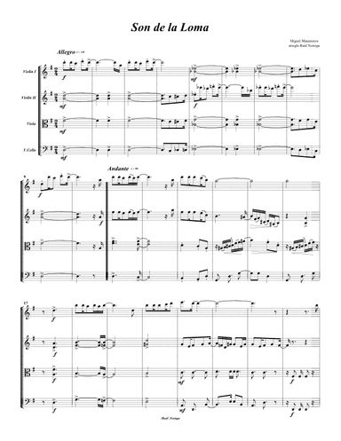 Son De La Loma (arr. RAUL NORIEGA)