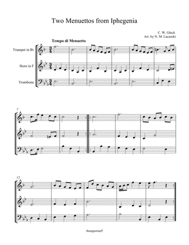 Two Menuettos from Iphegenia (arr. Nick Lacanski)
