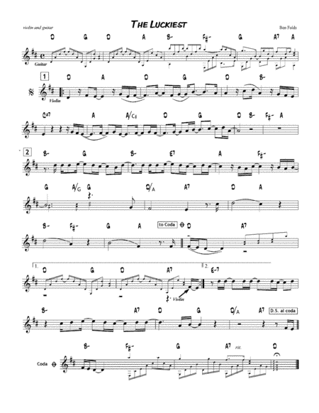 The Luckiest (arr. Richard Stratton)