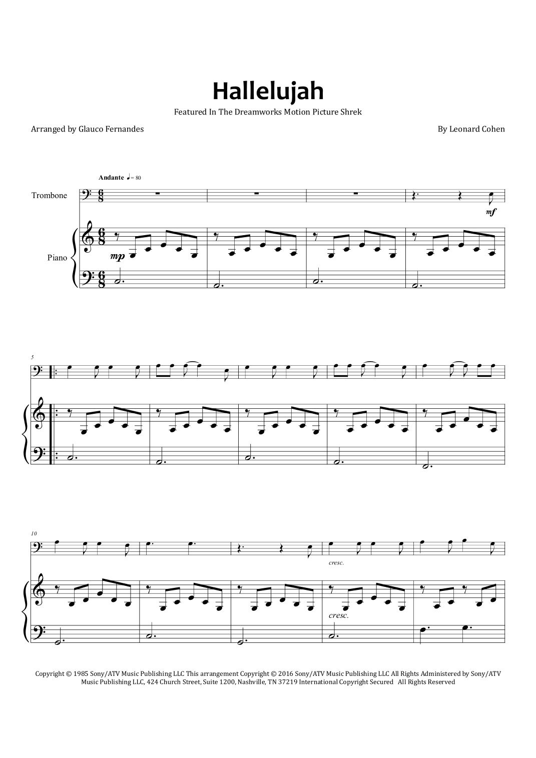 Hallelujah (arr. Glauco Fernandes)