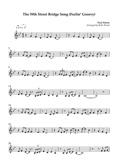 The 59th Street Bridge Song (feelin' Groovy) (arr. Beth Alcock)