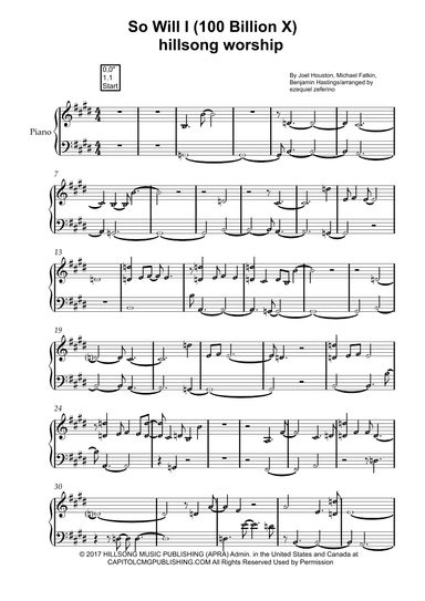 So Will I (100 Billion X) (arr. ezequiel zeferino edição)